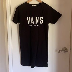 Vans Black Tee Shirt Dress size SMALL
